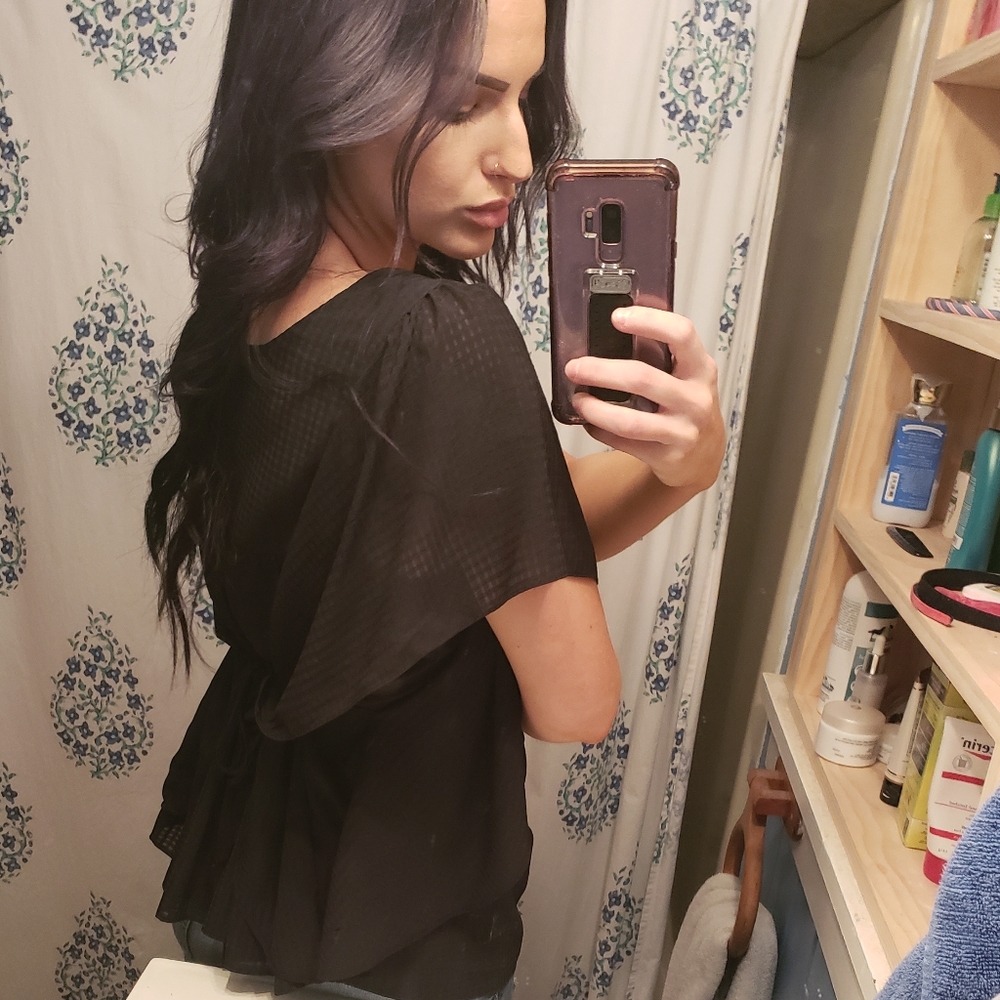 Black Who What Wear Top